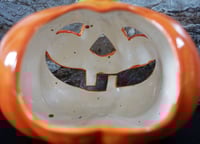 Image 3 of Candleholders: Ceramic Pumpkin Halloween candleholder Halloween candleholder