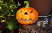 Image 2 of Candleholders: Ceramic Halloween Pumpkin Jack Halloween Pumpkin
