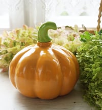 Image 1 of Vases: Ceramic vase pumpkin ochre
