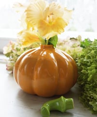 Image 2 of Vases: Ceramic vase pumpkin ochre