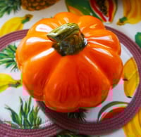 Image 3 of Statuettes: Red decorative ceramic gourd