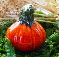 Image 2 of Interior elements: Red decorative ceramic gourd for the house