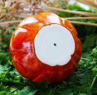 Image 3 of Interior elements: Red decorative ceramic gourd for the house