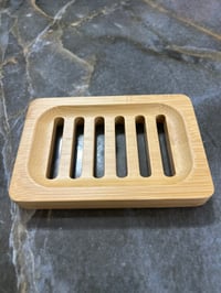 Bamboo soap dish