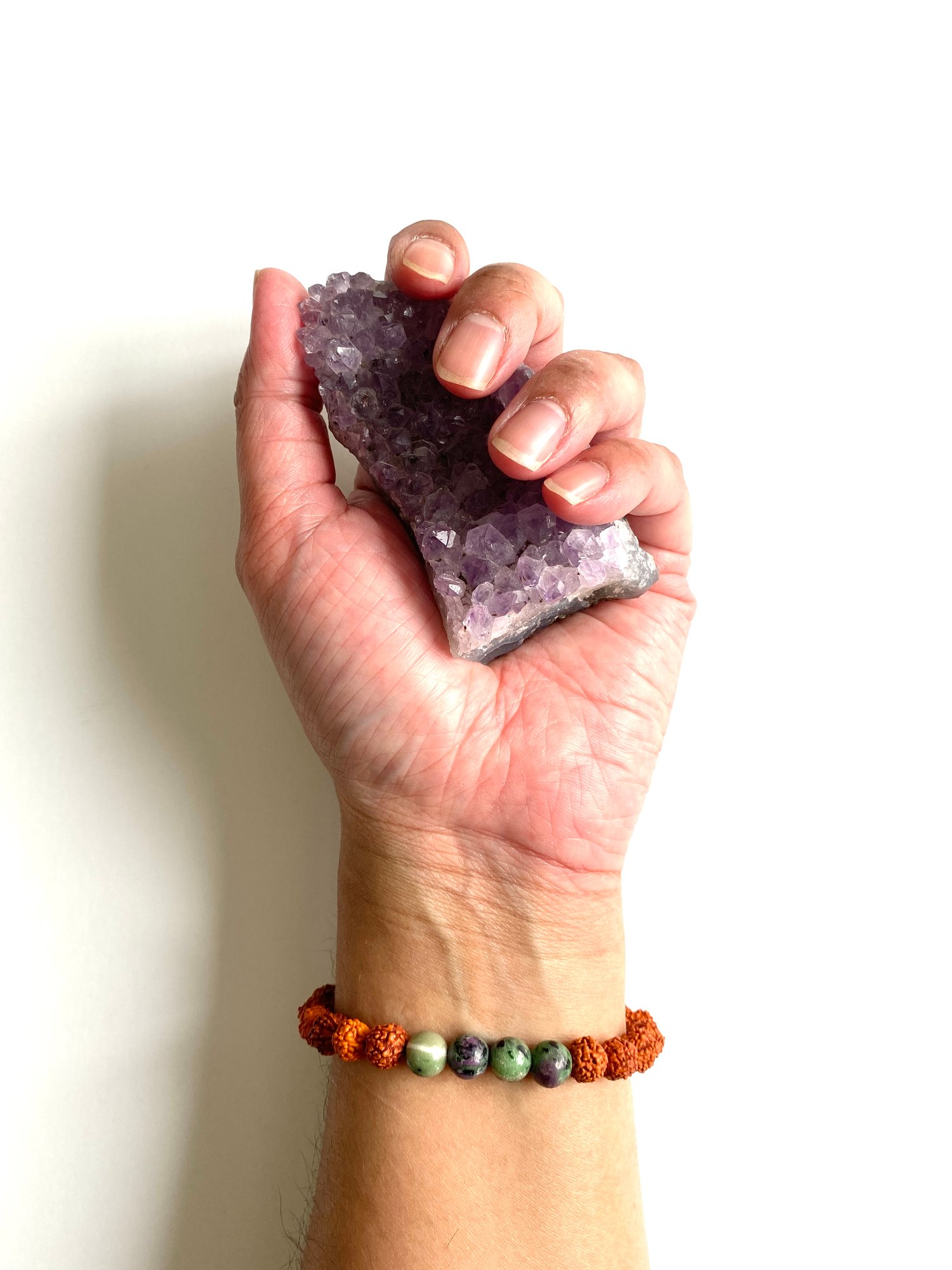 Image of Ruby In Zoisite Wrist Mala