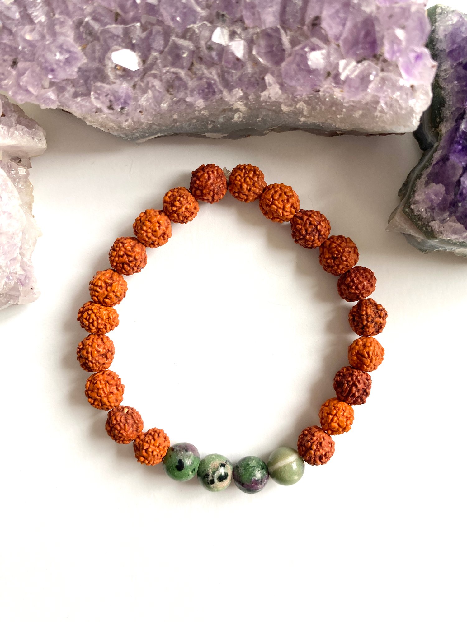 Image of Ruby In Zoisite Wrist Mala