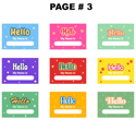 Personalized Stickers 6.75 in x 9.25 in