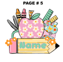 Personalized Stickers 6.75 in x 9.25 in