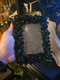 Image 2 of Black rose preserved web frame 