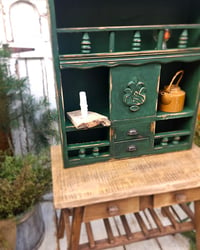 Image 2 of Wooden commode vintage green