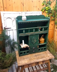 Image 3 of Wooden commode vintage green