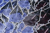 Image 1 of Lightsaber Flower Stickers | Rey and Kylo Ren