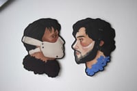 Image 1 of Hannibal Lecter and Will Graham Matte Stickers