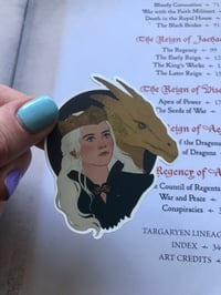Image 2 of Rhaenyra Targaryen Dragon Sticker