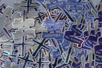 Image 1 of Holographic Lightsaber Stickers | Kylo Ren, Rey