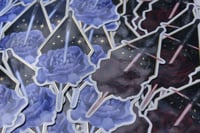 Image 2 of Lightsaber Flower Stickers | Rey and Kylo Ren