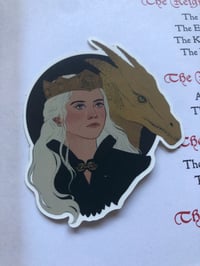 Image 3 of Rhaenyra Targaryen Dragon Sticker