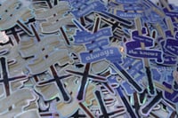 Image 5 of Holographic Lightsaber Stickers | Kylo Ren, Rey