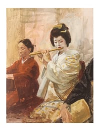 White Geisha limited signed A3 art print