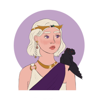 Image 1 of Daenerys Targaryen and Drogon Glitter Sticker