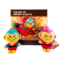 Image 1 of The  Art of Monkey Kung Fu Hardcover with Mini Plush