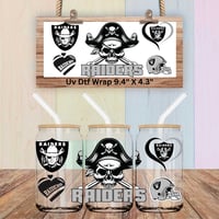 Double Sided Uv Dtf Wrap LA Oakland LV Raiders Football FB FB46
