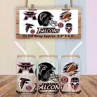 Double Sided Uv Dtf Wrap Atlanta Football FB47 Falcons