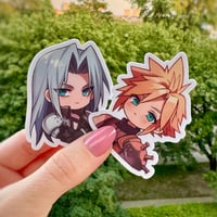 Image 2 of Sticker - Sephiroth and Cloud (S07)