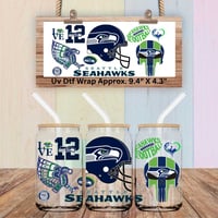 Double Sided Uv Dtf Wrap Seattle Football FB56 Seahawks
