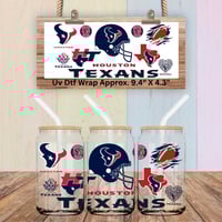 Double Sided Uv Dtf Wrap Houston Football FB59 Texans