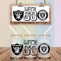 Double Sided Uv Dtf Wrap Raiders Football FB60