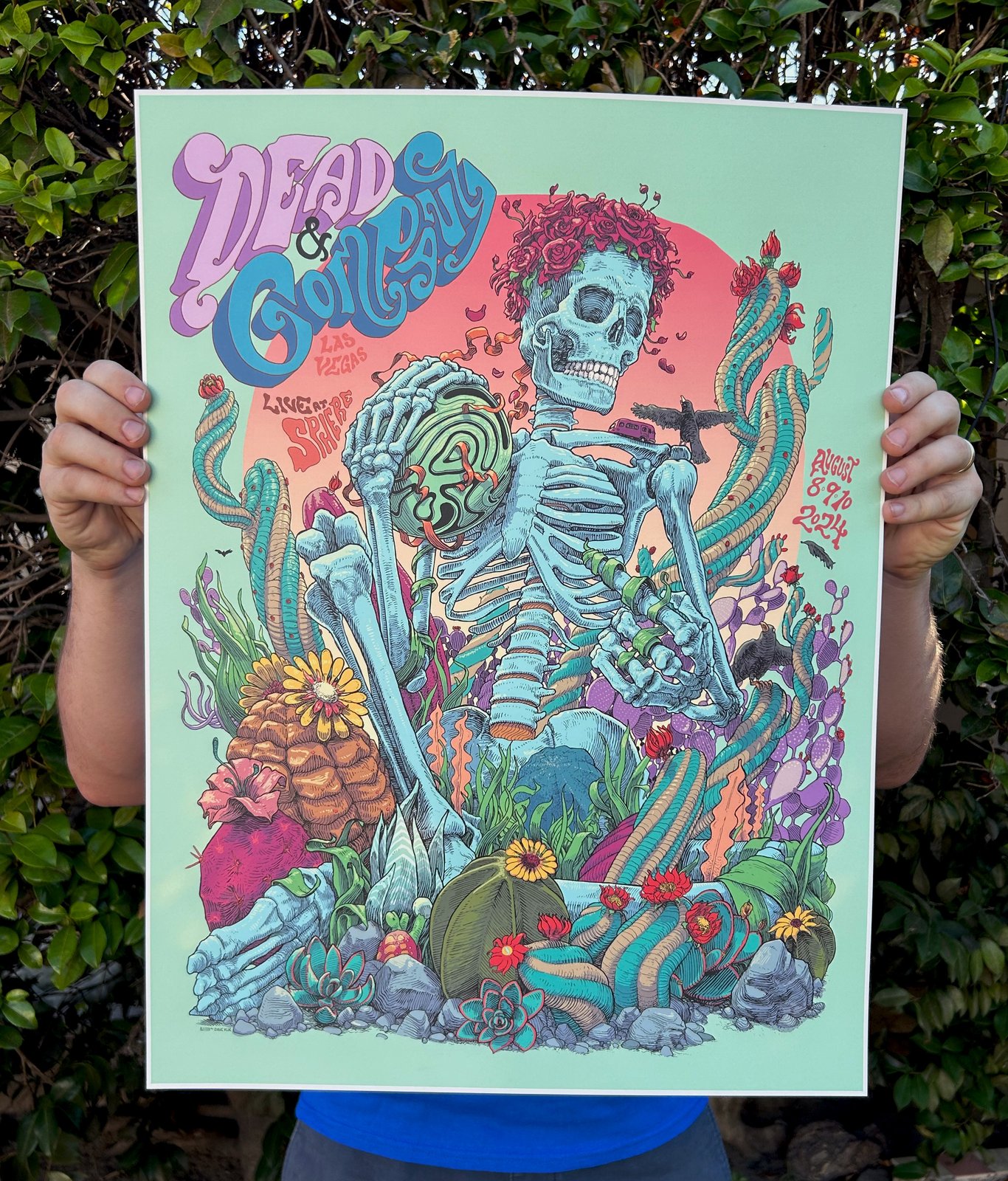 Dead and Company - Aug 8.9.10 2024 - VIP Poster | Dave Kloc
