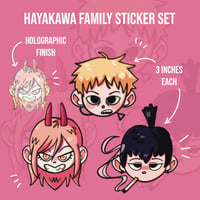 Chainsaw Man Hayakawa Family Stickers