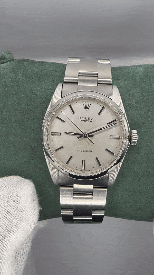 Image of 1967 Rolex Oyster Precision Stainless Steel Silver Dial (Near Mint)