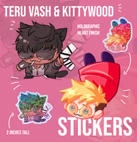 Trigun Vash and Wolfwood Stickers