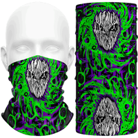 Lo Key "Fragment" Facemask (Green / Purple)