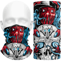 Lo Key "Lokethulhu" Facemask (Red / Blue)