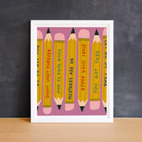 Image 7 of Power Up Pencils Print 