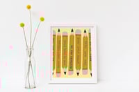 Image 9 of Power Up Pencils Print 