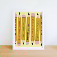 Image 10 of Power Up Pencils Print 
