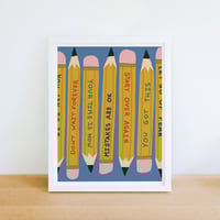 Image 11 of Power Up Pencils Print 