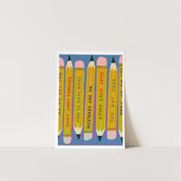 Image 8 of Power Up Pencils Print 