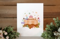 Image 3 of Forest Birthday Table - Greeting Card