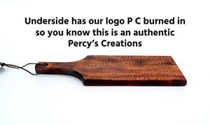 Image of Dark Cherry Wood Charcuterie Board, Wood Cheese or Bread Board, Wooden Serving Board with Handle