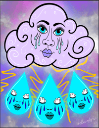 Celestial Tears Storm Print