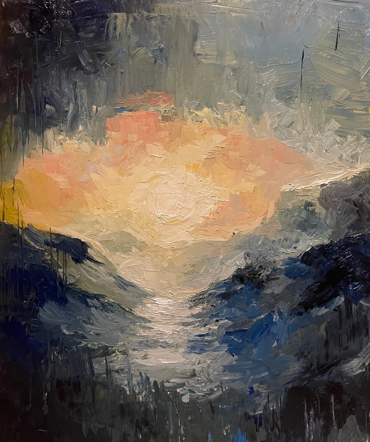 Painting - The sunset, the final fire