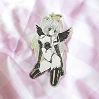 Image 1 of Fallen Angel Anime Oil Slick Angel Holographic Sticker