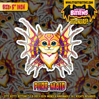Image 2 of Purr-Maid (BITTENS) - Sticker (5" inch) 