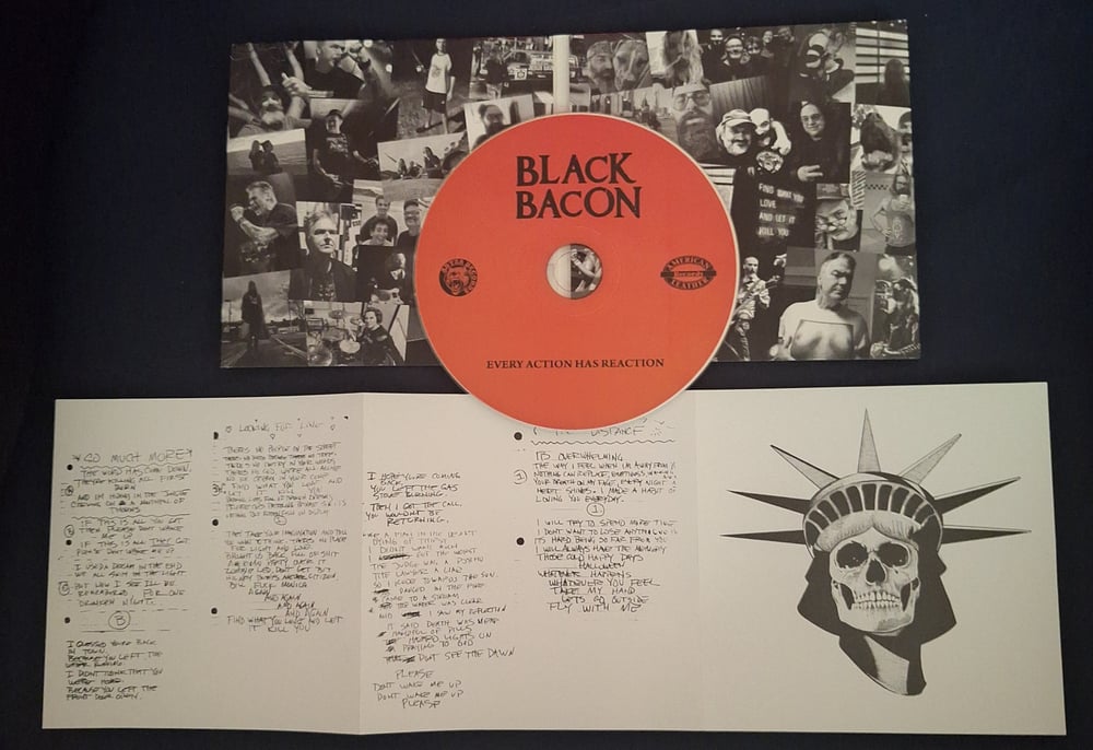 Image of Black Bacon "EVERY ACTION HAS REACTION" CD