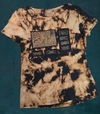Image 4 of Wide-Neck Bleached & Bug Patched T-shirt, Small